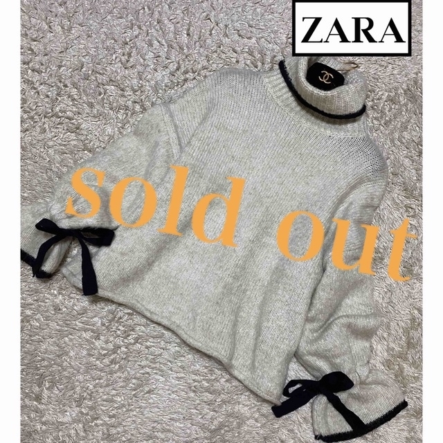 国際ブランド】 ZARA - sold out決まりました❤️ザラ リボン付ニット ...