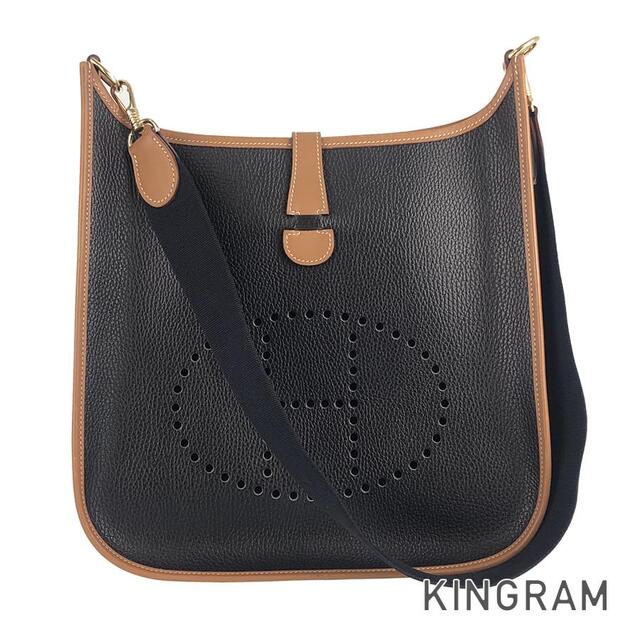 白木/黒塗り 《美品》 HERMES(エルメス) レザー ショルダーバッグ