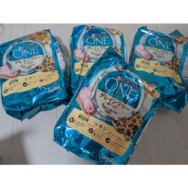 Nestle(ネスレ)のピュリナワン　1歳から全ての年齢に グレインフリー　チキン1.6㎏　4袋 その他のペット用品(ペットフード)の商品写真