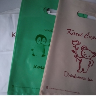 カレルチャペック(KarelCapek)のカレルチャペック紅茶店♡ショップ袋(S)(紙手提げ5枚・ビニール手提げ20枚)(ショップ袋)