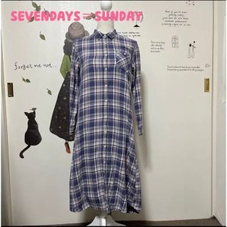 セブンデイズサンデイ(SEVENDAYS=SUNDAY)の◇49 セブンデイズサンデイ シャツワンピ(ロングワンピース/マキシワンピース)