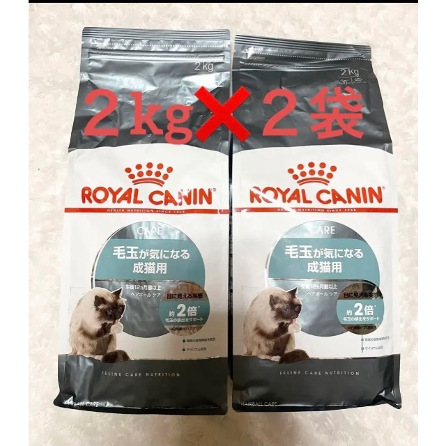  CANIN - ロイヤルカナン　猫　毛玉が気になる成猫用2kg×2袋