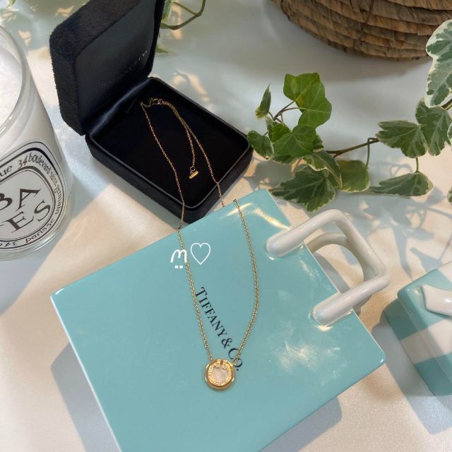 【激安アウトレット!】 Tiffany ネックレス サークルペンダント ティファニーT ダイヤモンド&マザーオブパール - Co. & ネックレス