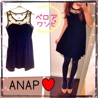 アナップ(ANAP)のANAPワンピ/1800→1300値下(ひざ丈ワンピース)