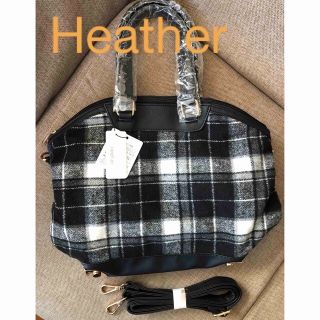 ヘザー(heather)のヘザー チェックボストンバッグ Heather(ボストンバッグ)