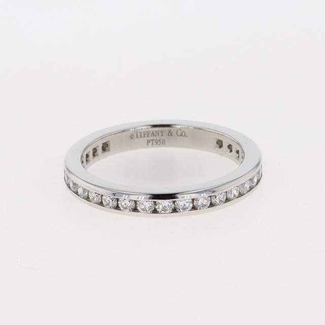 最安値級価格 Tiffany & Co. - ティファニー チャネルセッティング リング 約6.5号 Pt950 【中古】 リング(指輪)