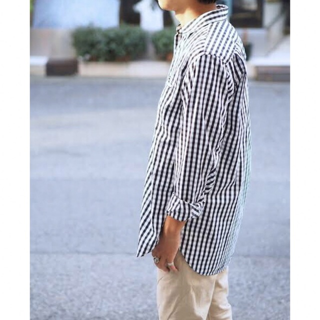 nonnative(ノンネイティブ)のnonnative FELLER LONG SHIRT GINGHAM 青 メンズのトップス(シャツ)の商品写真