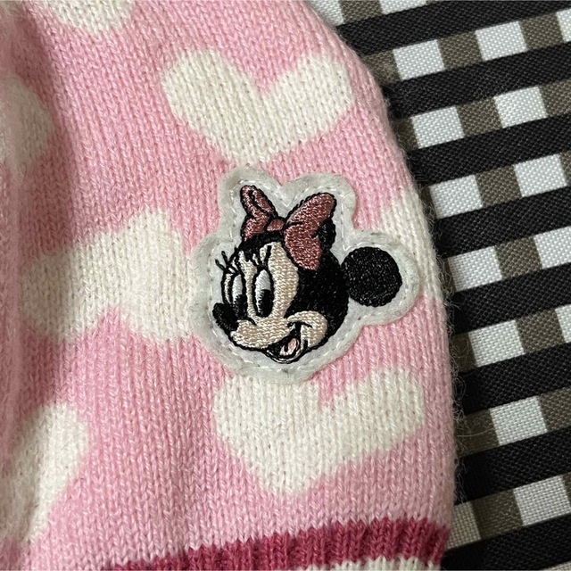 Disney(ディズニー)のミニーちゃん/耳付きニット帽/サイズ40cm-42cm  キッズ/ベビー/マタニティのこども用ファッション小物(帽子)の商品写真