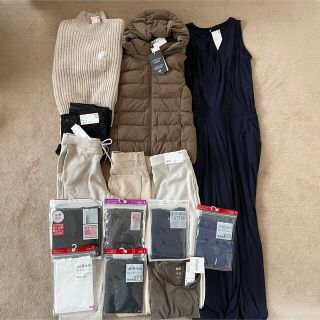 ユニクロ(UNIQLO)の【ALL新品】UNIQLO 14点セット　Sサイズ　ダウン等　まとめ売り(セット/コーデ)