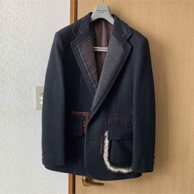 信頼 kolor - kolor 17aw パッチワーク メルトンファー テーラードジャケット テーラードジャケット 信頼 kolor - kolor 17aw パッチワーク メルトンファー テーラードジャケット テーラードジャケット