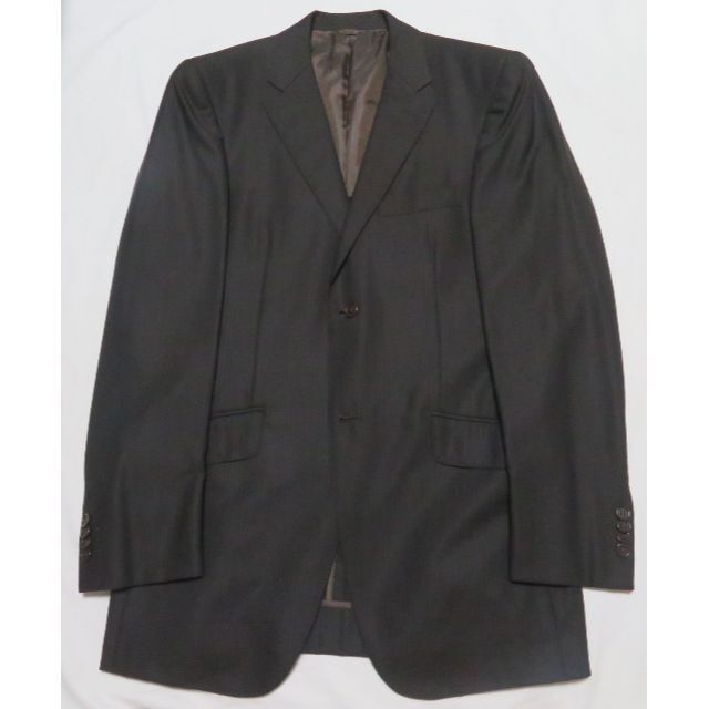 ■超美品【RING JACKET】極上スーツ 春夏 茶 ストライプ柄 46(M) 4