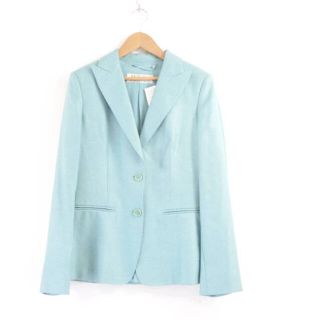 マックスマーラ(Max Mara)の未使用 MAXMARA マックスマーラ ジャケット 1点 グリーン 36(S) シルク ウール 白タグ 総裏 レディース AM3852B1 (ロングコート)