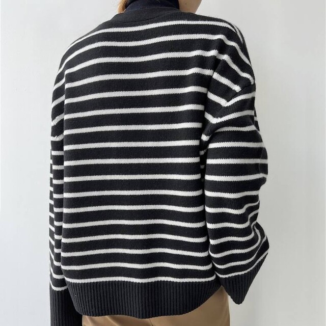 専用L'AppartementGOLD BUTTON V/N CARDIGAN