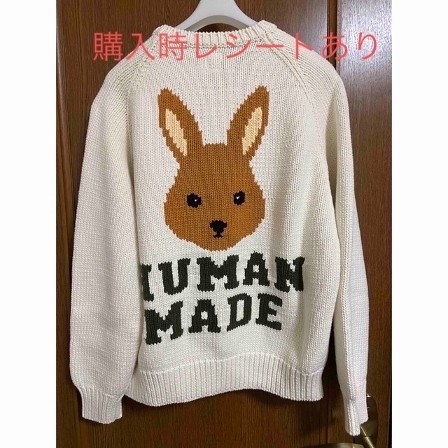 HUMAN MADE RABBIT RAGLAN KNIT SWEATER  S