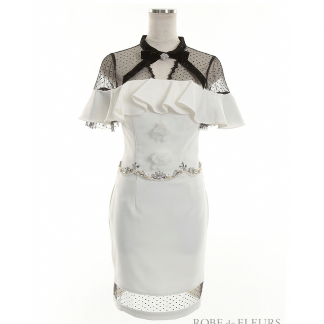 AngelR(エンジェルアール)の試着のみ　ローブドフルール　オフショルダー　キャバドレス レディースのフォーマル/ドレス(ナイトドレス)の商品写真
