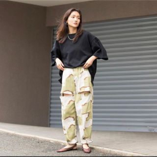 スイーツ柄 ブルー Sea Room Lynn TUCK カモフラージュダブルカット