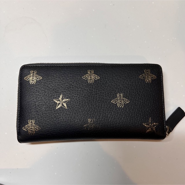 GUCCI ラウンドファスナー 長財布 星 蜂-