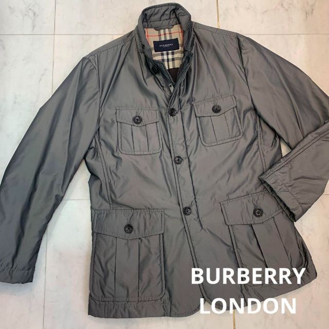 BURBERRY - BURBERRY LONDON 中綿ジャケット コート グレー Mサイズの