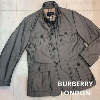 バーバリー(BURBERRY)のBURBERRY LONDON 中綿ジャケット コート グレー Mサイズ(ミリタリージャケット)