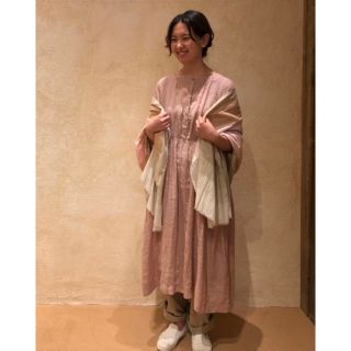 ネストローブ(nest Robe)のネストローブ　リネン天然染め　ワンピース(ロングワンピース/マキシワンピース)