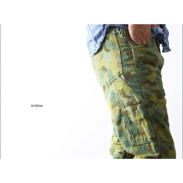 orslow SLIM FIT PAINTER CAMO 日本製！ハンターカモ！ 【超ポイント