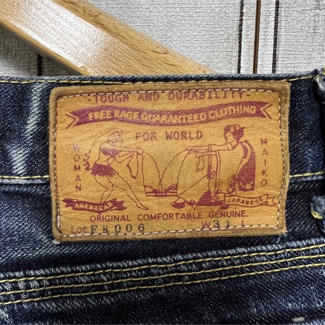 FREERAGE セルビッチデニムブッシュパンツ!FR006日本製! FREERAGE セルビッチデニムブッシュパンツ!FR006日本製!