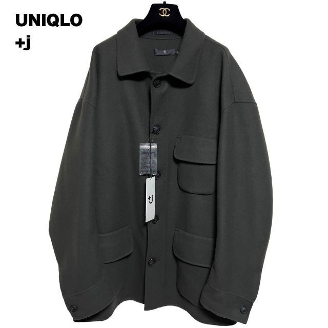 uniqlo +J  ジルサンダー　ダブルフェイスオーバーサイズワークジャケット
