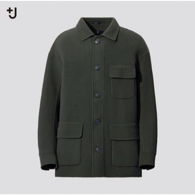 UNIQLO(ユニクロ)の新品 ダブルフェイスオーバーサイズワークジャケット　ユニクロ ジルサンダー +j メンズのジャケット/アウター(ブルゾン)の商品写真