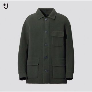 ユニクロ(UNIQLO)の新品 ダブルフェイスオーバーサイズワークジャケット　ユニクロ ジルサンダー +j(ブルゾン)