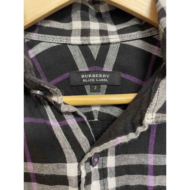 BURBERRY BLACK LABEL(バーバリーブラックレーベル)の【美品】Burberry BLACKlabel シャツ Mサイズ メンズのトップス(シャツ)の商品写真