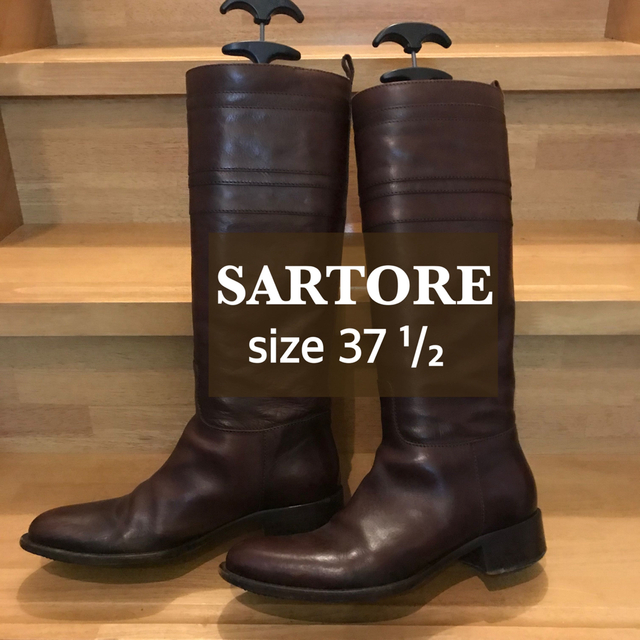 SARTORE(サルトル)の最終価格 ＊ SARTORE ＊ サルトル ＊ ロングブーツ ＊ ブラウン レディースの靴/シューズ(ブーツ)の商品写真