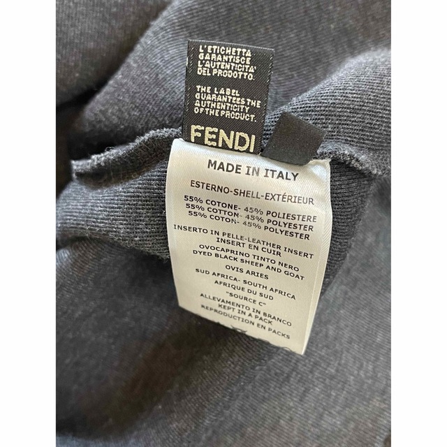 FENDI メンズ48(S-M) 美品✳︎レザーアイ　スウェット　トレーナー