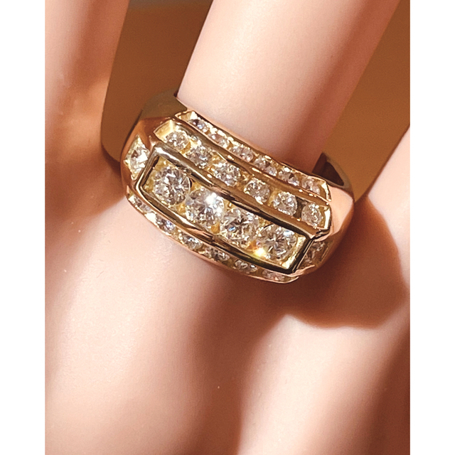 ☆K18 ダイヤ1.50ct付きリング 指輪☆ レディースのアクセサリー(リング(指輪))の商品写真