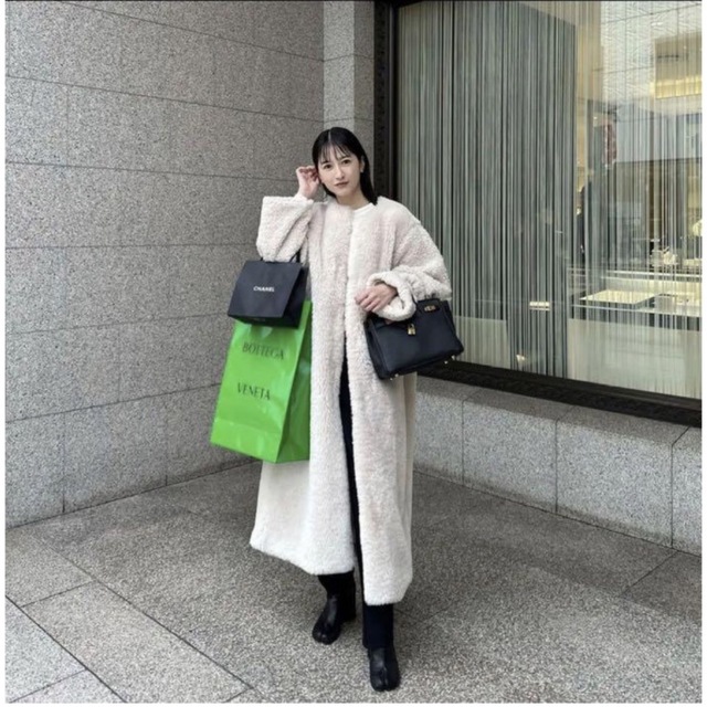 CLANE クラネ　MIXFUR COCOON COAT