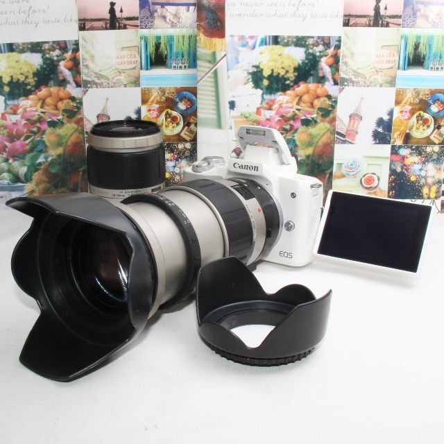 Canon - ❤️予備バッテリー付❤️Canon EOS kiss M 超望遠ダブルズーム