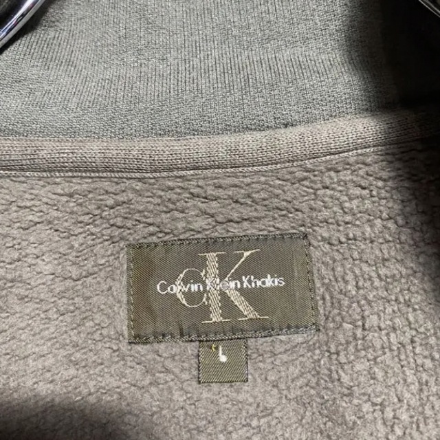 Calvin Klein(カルバンクライン)のカルバンクライン ハーフジップ　カーキグリーン　スウェット メンズのトップス(スウェット)の商品写真