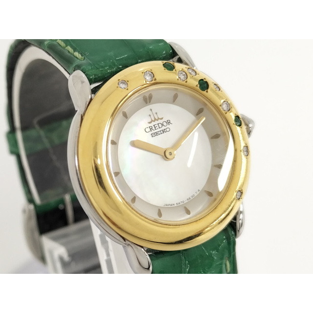 SEIKO - SEIKO クレドール レディース 腕時計 クオーツ K18KT SS SEIKO - SEIKO クレドール レディース 腕時計 クオーツ K18KT SS