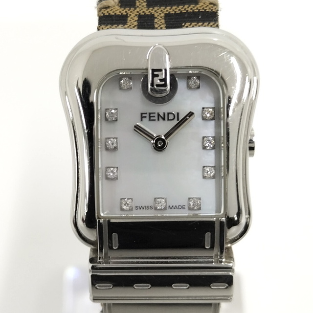 約W23×H25腕周りFENDI オロロジ レディース腕時計 11P クォーツ SS