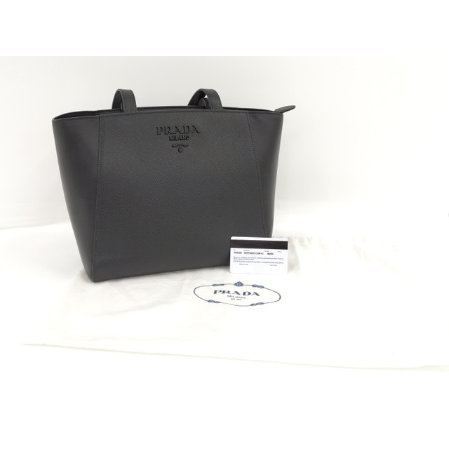PRADA - PRADA トートバッグ サフィアーノ レザー ブラック PRADA - PRADA トートバッグ サフィアーノ レザー ブラック