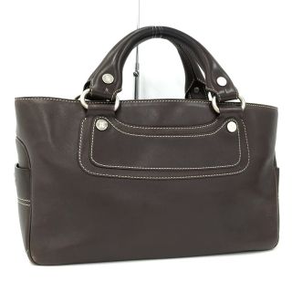 セリーヌ(celine)のCELINE ブギーバッグ トートバッグ レザー ダークブラウン ST00/95(トートバッグ)