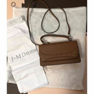 J&M DAVIDSON 定価21万円 キャメル ハンドバッグ