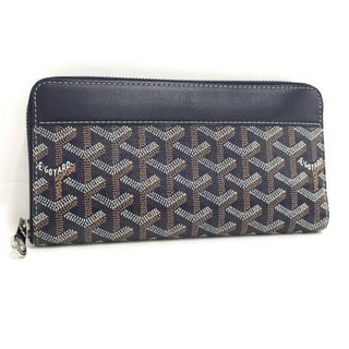 ゴヤール(GOYARD)のGOYARD マティニョン ラウンドファスナー長財布 ヘリボーン レザー(財布)