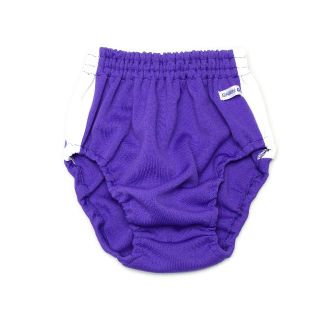 Lサイズ　ハイレグブルマー（ライン）　パープル(陸上競技)