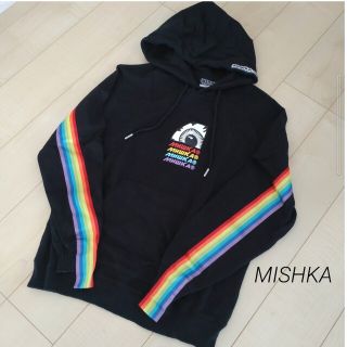 ミシカ(MISHKA)のMISHKA★パーカー(黒・M)　MNWKA(パーカー)