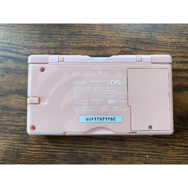 ニンテンドーDS(ニンテンドーDS)のニンテンドーDS Lite　ソフト、純正電源ケーブル付　レトロ エンタメ/ホビーのゲームソフト/ゲーム機本体(家庭用ゲーム機本体)の商品写真