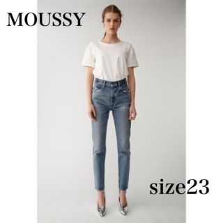 マウジー(moussy)のmoussy  MVS SKINNY スキニー　デニム ライトブルー 23 S(スキニーパンツ)