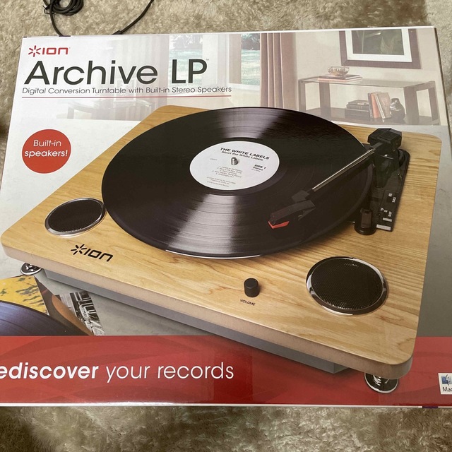 ION Audio Archive LP レコードプレーヤー スピーカー内蔵 スマホ/家電/カメラのオーディオ機器(ポータブルプレーヤー)の商品写真