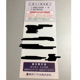 最新 東京テアトル 株主優待券 8枚(その他)