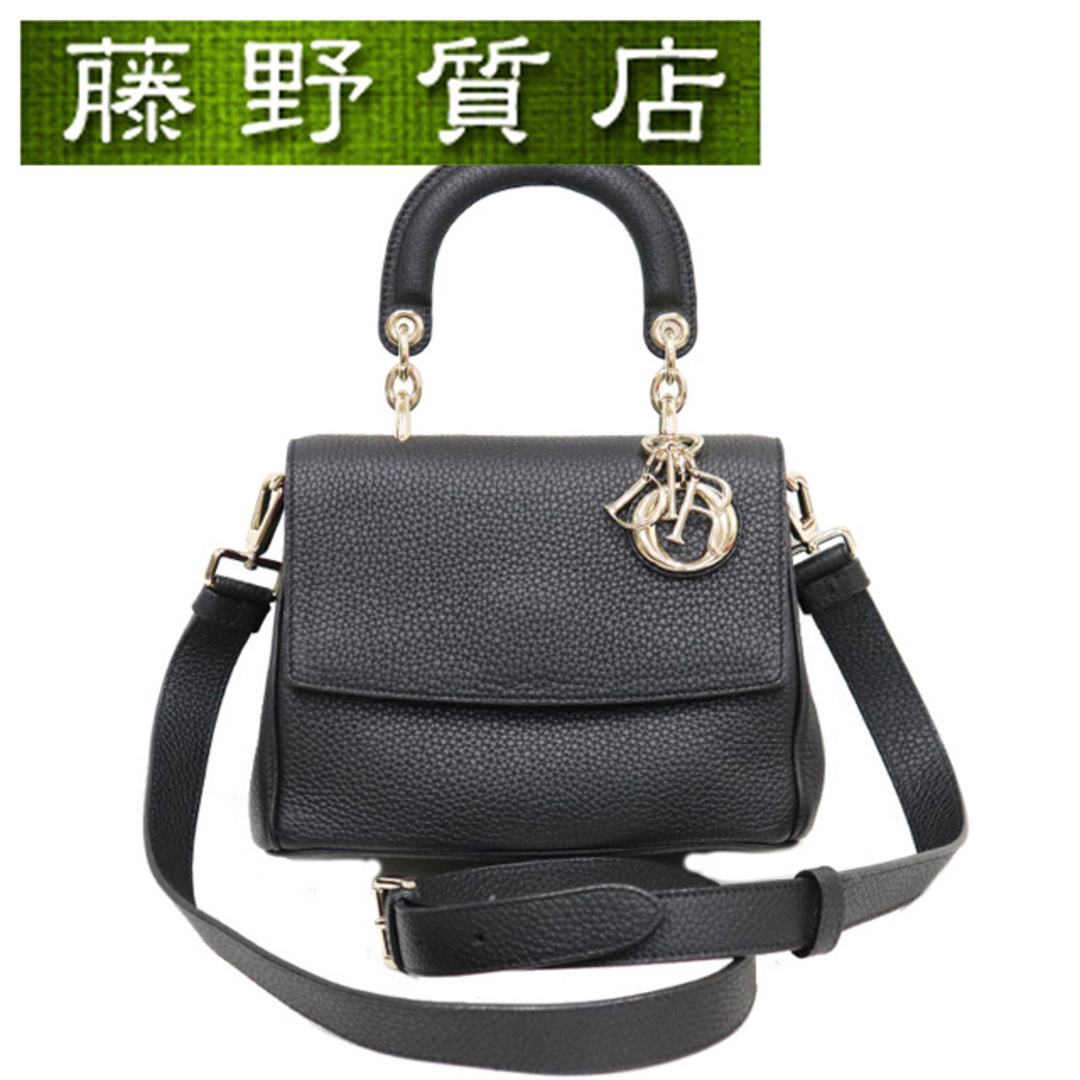 Dior(ディオール)のクリスチャン ディオール Christian Dior ビー ディオール 2way バッグ ショルダー 斜め掛け M0988OTRL ブラック 黒 型押しレザー 8172 レディースのバッグ(ショルダーバッグ)の商品写真