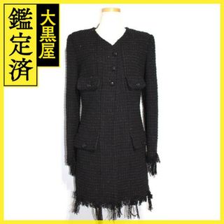シャネル ツイードジャケット ノーカラージャケット(レディース)の通販
